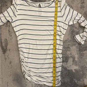Motherhood Black and White Striped 3/4 Sleeve Top thumbnail 6