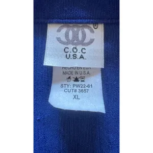 C.O.C. USA Royal Blue Rhinestone Maxi Dress and Jacket Set XL‎ thumbnail 3