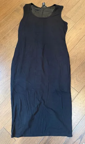 Rachel Zoe Ribbed Black Sleeveless Women’s Dress Size Large - C73-025 thumbnail 1