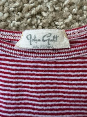 Brandy Melville John Galt Red and White Striped Tank thumbnail 3