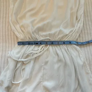Brandy Melville John Galt White Gabriella Romper Off Shoulder OS Elastic Waist thumbnail 12