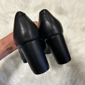 Clarks Bayla Skip Slip-On Platform Dress Pumps Black‎ Leather Block Heel Shoe 9M thumbnail 14