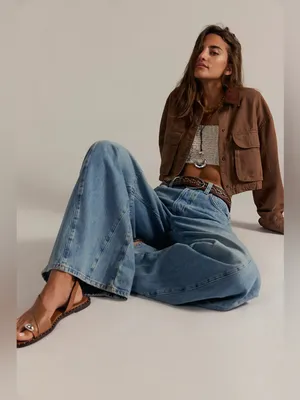 Free people Eden High Slouchy Flare Jeans thumbnail 6