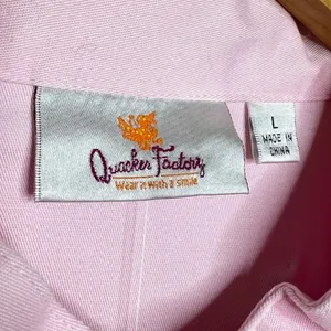 Vintage Quacker Factory Floral Embroidered Zip Up Jacket Women’s Size Large Pink thumbnail 4