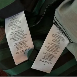 Plush Revolve Striped Green & Black Pants Vest Set(Size Small) thumbnail 7