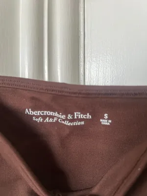 NWOT Abercrombie & Fitch Ponte Corset Sweetheart Bodysuit (BROWN) thumbnail 2