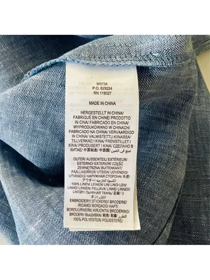 Boden Fleur Linen Embroidered Top in Chambray 12 thumbnail 9