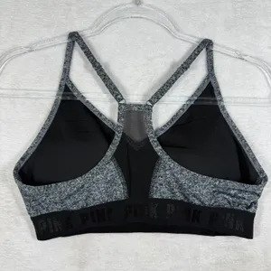 PINK Victoria's Secret Sport Ultimate Lightly Lined Gray Heather Bra‎ Large L G thumbnail 11