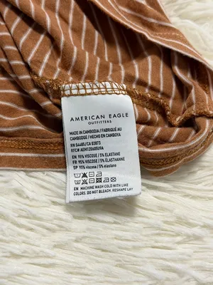American Eagle Outfitters Striped Henley Long-Sleeve Top thumbnail 3