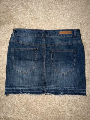 Denim Mini Skirt Size 6 thumbnail 2