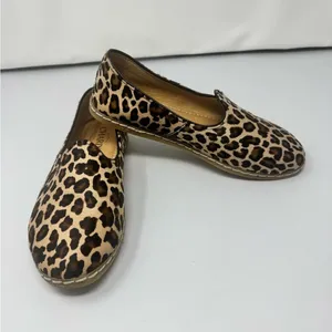 Charix Leopard Slip Ons 38 Brown Size 8 thumbnail 3