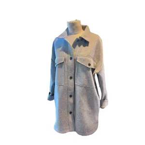Banana Republic Women’s Oversized Shacket Shirt Jacket 4 Pocket Button Coat Med thumbnail 2