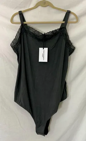 NWT Montgomery Post dark green lace trimmed bodysuit Size 2X thumbnail 1