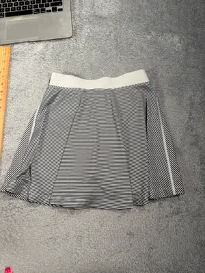 Nike Women's Black & White Striped Skort small thumbnail 12