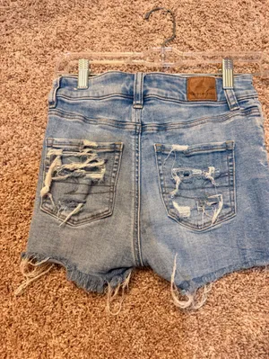 American Eagle Outfitters Light Blue Distressed Boyfriend Jeans thumbnail 2
