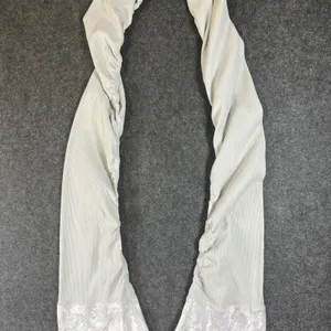 Alo‎ Yoga Goddess Ribbed Legging Vapor Python Glossy Grey White Snakeskin Medium thumbnail 3