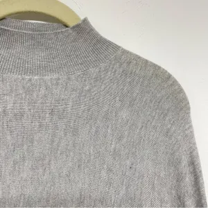 Romeo & Juliet Couture Grey Mock Neck Tunic Sweater Womens S Pockets Oversized thumbnail 6