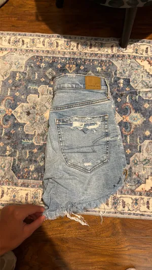 American Eagle Jean Shorts High-Rise strigid thumbnail 5