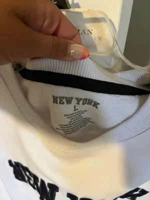new york crewneck White Size L thumbnail 3