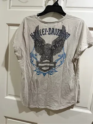 Harley-Davidson Women's Logo Pocket Eagle Short Sleeve T-Shirt 96408-20VW Sz XL thumbnail 2
