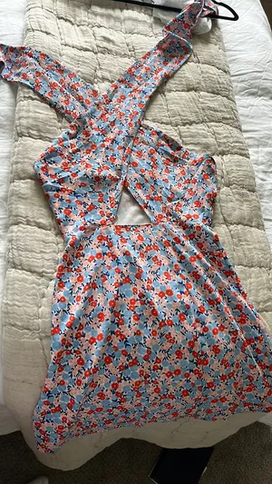 Fortunate One Dress Floral halter  thumbnail 1