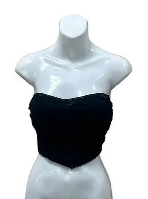 Princess Polly Black Strapless Top size 2 thumbnail 1