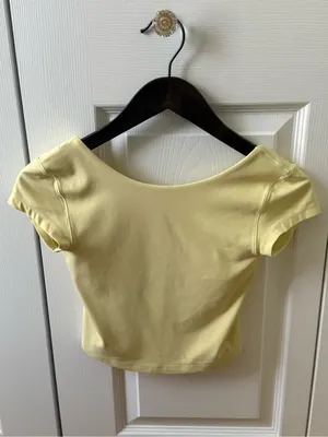 Aerie Offline Backless Short Sleeve Crop Tee thumbnail 2