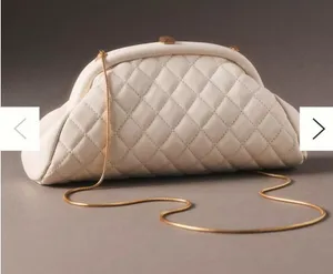 NWT urban expressions by anthropology quilted clutch with gold chain thumbnail 1