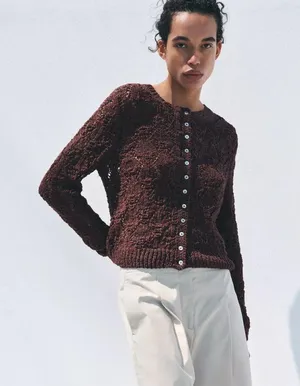 Zara - POINTELLE KNIT CARDIGAN thumbnail 1