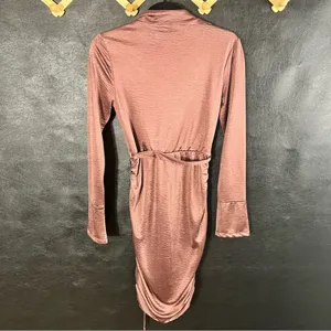 Luana Brown‎ Jersey Ruched Dress Size XS thumbnail 2