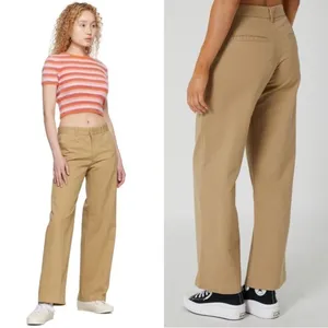 LEVI’S Khaki Mid Rise Straight Leg Retro 90s Baggy Dad Trouser Workwear Pants 24 thumbnail 6