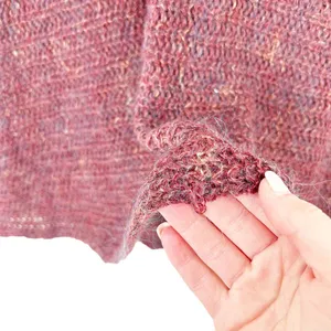Free People Maroon Wool Linen Mohair Blend Shirt Sz S thumbnail 3