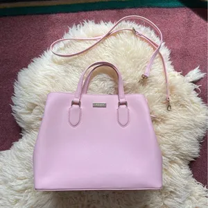 Like New Kate Spade Laurel Way Evangelie Rose Jade Saffiano leather satchel thumbnail 1