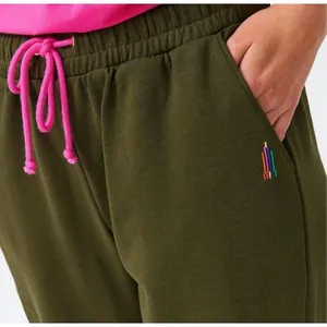 NWT Terez New Yorker Hunter Green Wear what makes you happy Sweatpants Size M thumbnail 3