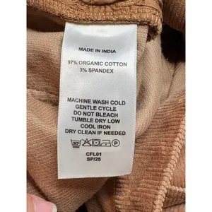 Quince Organic Stretch Corduroy Straight Leg Pants‎ Womens 10 Warm Brown NEW thumbnail 7