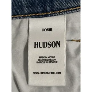 Hudson Rosie Jeans Size 27 Light Wash Distressed Wide Leg High Rise Denim thumbnail 5