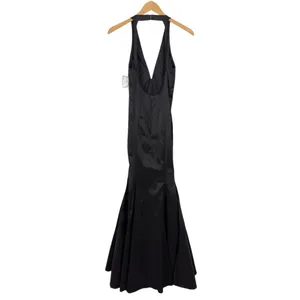 Windsor Black V-Neck Sleeveless Formal Halter Gown Maxi Dress Size Small thumbnail 10