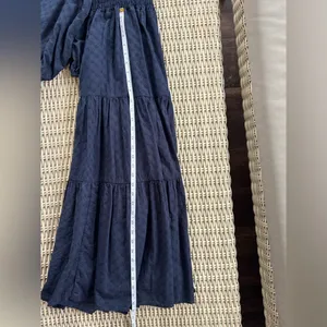 Madewell Lucie‎ Cut Out Back Midi Dress medium boho cottagecore prairie holiday thumbnail 13