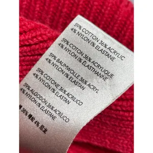 Free People Women's Red Ribbed Mock Neck Long Sleeve Sweatshirt Sweater Top M thumbnail 7