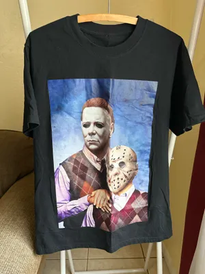 Step Brothers Movie Michael Myers Jason Voorhees T Shirt thumbnail 1