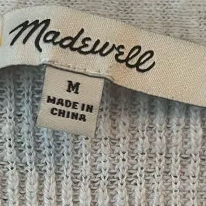 Madewell Gray Waffle Knit Button Front Cardigan Sweater Women’s Medium thumbnail 4