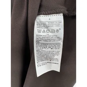 Banana Republic Satin Brown Bloussant-Sleeve Midi Dress V Neck Career Office 4 thumbnail 8