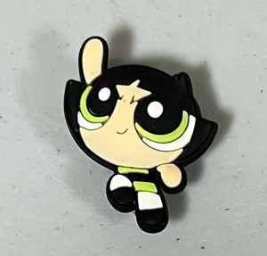 Powerpuff Girls ‘Buttercup’ TV Show Cartoon Character Shoes Shoe Charm Jibbitz 💚✨ thumbnail 1