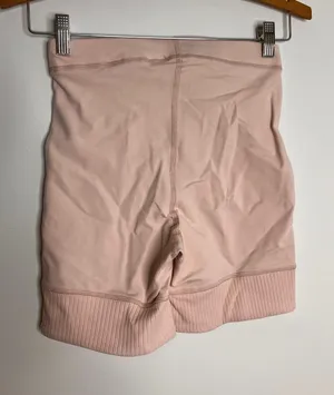 Free People Movement victory biker Shorts Womens XS Pink Excellent Ribbed Yoga thumbnail 1