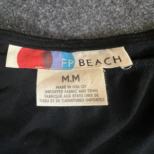 Free People Beach Black Dolman Batwing Sleeve Boat Neck Tunic Top Medium thumbnail 3