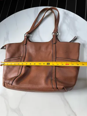 Everyday Classic Brown Leather Tote Tan thumbnail 13