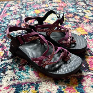 Chacos ZX2 Yampa Strappy Adjustable Sandal Womens 8 Pink Black thumbnail 1