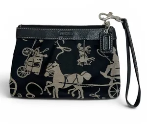 Coach Y2K horse & carriage pattern wristlet thumbnail 1