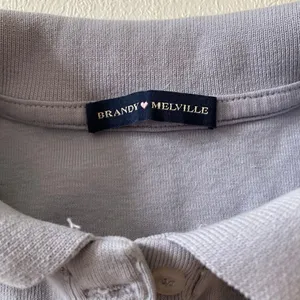 Brandy Melville Gray Sleeveless Polo Top Collared Preppy Y2K thumbnail 5