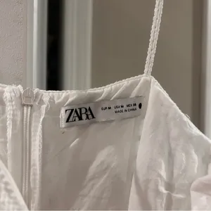 Zara White Crochet Mini Dress thumbnail 10
